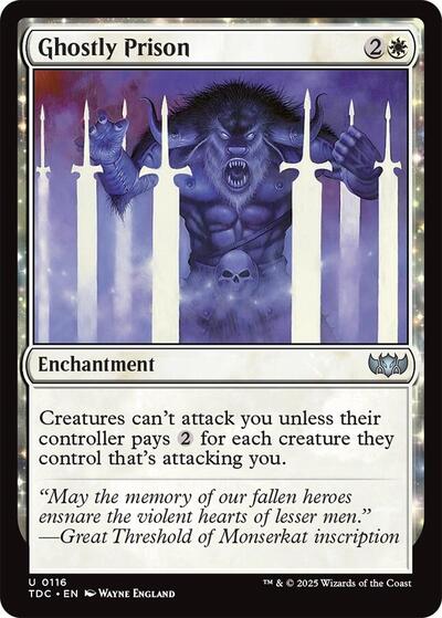 Ghostly Prison (Commander: Tarkir: Dragonstorm) Near Mint
