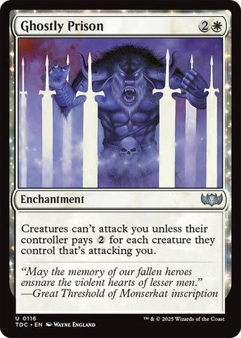 Ghostly Prison (Commander: Tarkir: Dragonstorm) Near Mint