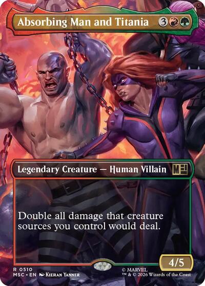 Absorbing Man and Titania (Borderless) (Commander: Marvel Super Heroes) Near Mint