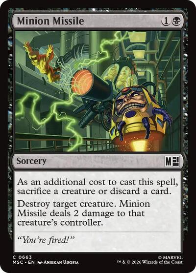 Minion Missile (Commander: Marvel Super Heroes) Near Mint Foil