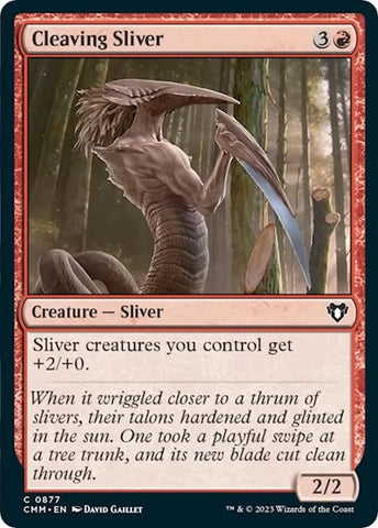 Cleaving Sliver (Commander Masters) Near Mint