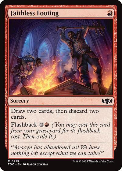 Faithless Looting (Commander: Tarkir: Dragonstorm) Near Mint