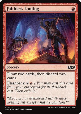 Faithless Looting (Commander: Tarkir: Dragonstorm) Near Mint