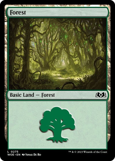 Forest (0275) (Wilds of Eldraine) Near Mint Foil