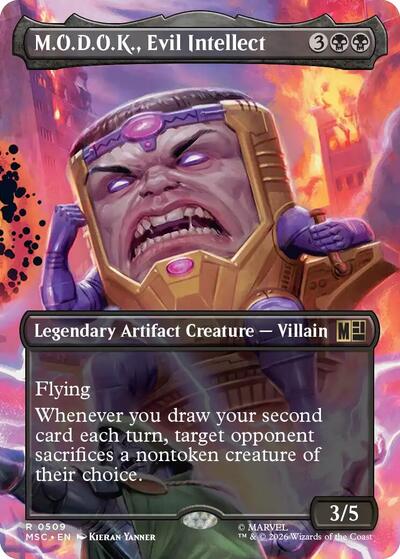 M.O.D.O.K., Evil Intellect (Borderless) (Commander: Marvel Super Heroes) Near Mint