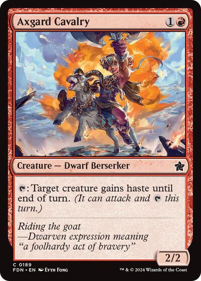 Axgard Cavalry (Foundations) Light Play Foil