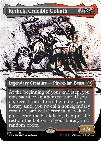 Kethek, Crucible Goliath (Showcase) (Phyrexia: All Will Be One) Near Mint