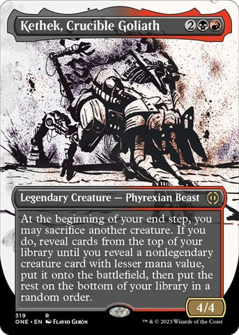 Kethek, Crucible Goliath (Showcase) (Phyrexia: All Will Be One) Near Mint