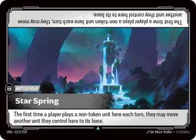 Star Spring (Unleashed) Near Mint Foil