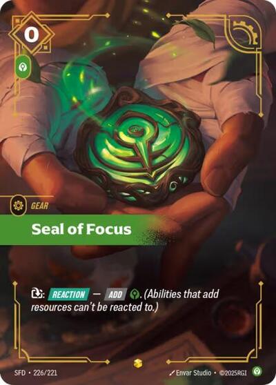 Seal of Focus (Overnumbered) (Spiritforged) Near Mint Foil