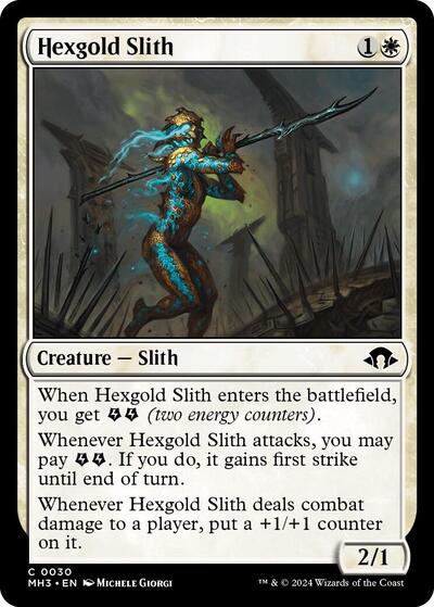 Hexgold Slith (Modern Horizons 3) Near Mint Foil