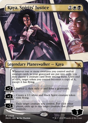 Kaya, Spirits' Justice (Borderless) (Murders at Karlov Manor) Near Mint