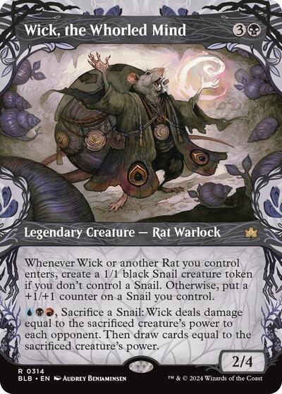 Wick, the Whorled Mind (Showcase) (Bloomburrow) Near Mint