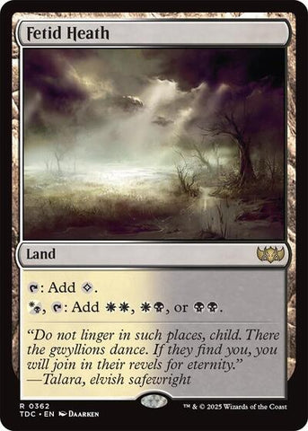 Fetid Heath (Commander: Tarkir: Dragonstorm) Near Mint