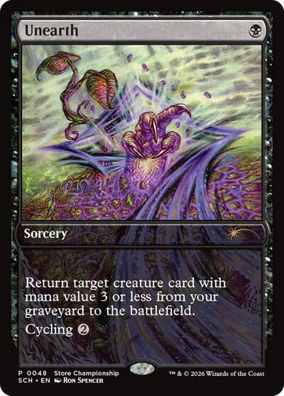Unearth (Promos: Game Day and Store Championship) Near Mint