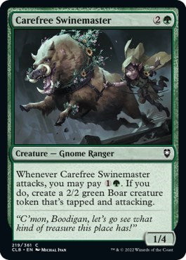 Carefree Swinemaster (Commander Legends: Battle for Baldur's Gate) Near Mint Foil