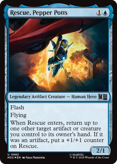 Rescue, Pepper Potts (Surge Foil) (Commander: Marvel Super Heroes) Near Mint Foil