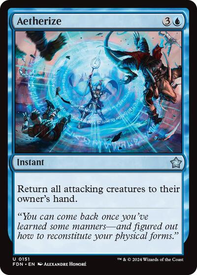 Aetherize (Foundations) Near Mint Foil