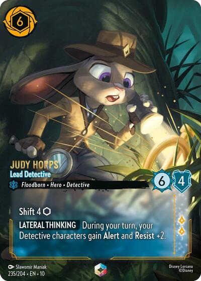Judy Hopps - Lead Detective (Enchanted) (Whispers in the Well) Near Mint Holofoil