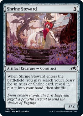 Shrine Steward (Kamigawa: Neon Dynasty) Near Mint Foil
