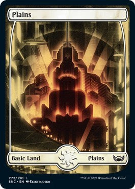 Plains (272) (Streets of New Capenna) Near Mint Foil