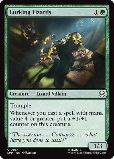 Lurking Lizards (Marvel's Spider-Man) Near Mint Foil