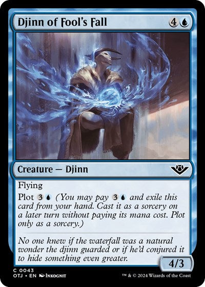 Djinn of Fool's Fall (Outlaws of Thunder Junction) Near Mint Foil