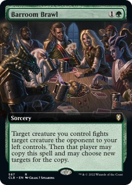 Barroom Brawl (Extended Art) (Commander Legends: Battle for Baldur's Gate) Near Mint Foil