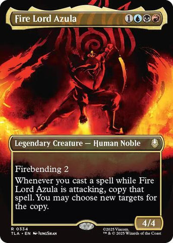Fire Lord Azula (0334) (Borderless) (Avatar: The Last Airbender) Near Mint Foil