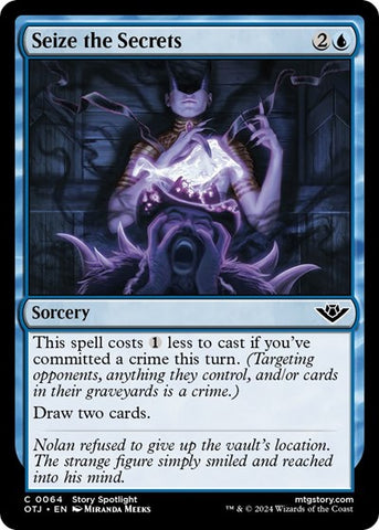 Seize the Secrets (Outlaws of Thunder Junction) Near Mint Foil