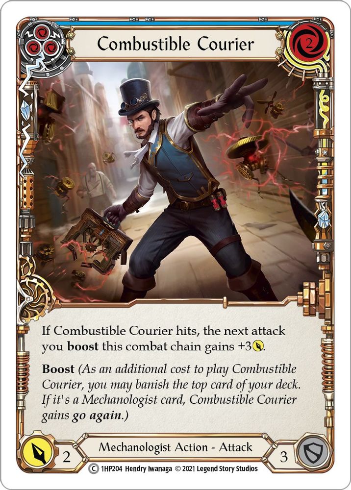 Combustible Courier (Blue)