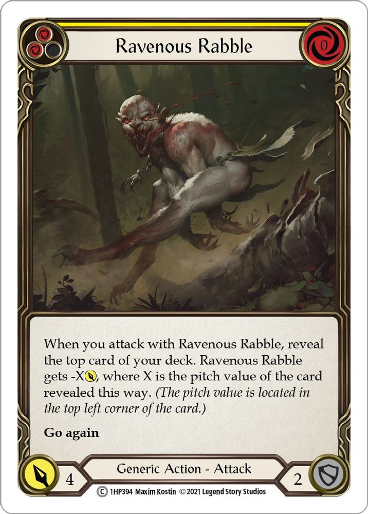 Ravenous Rabble (Yellow)