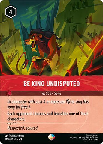 Be King Undisputed (Epic) (Fabled) Near Mint Holofoil