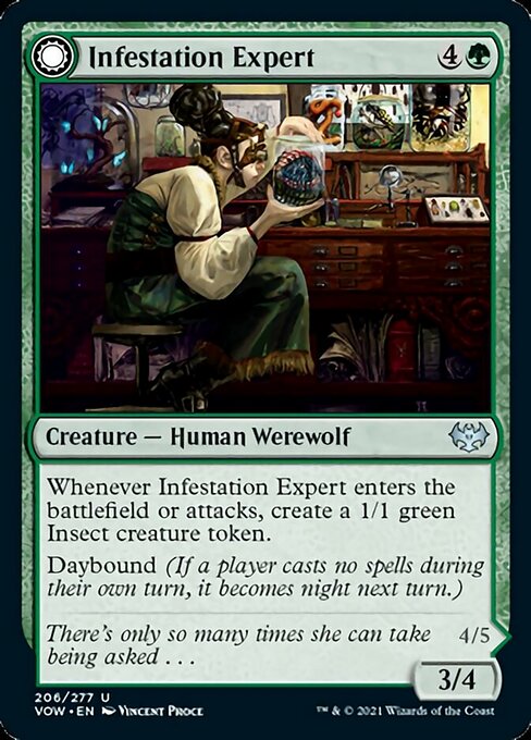 Infestation Expert / Infested Werewolf (Innistrad: Crimson Vow) Near Mint