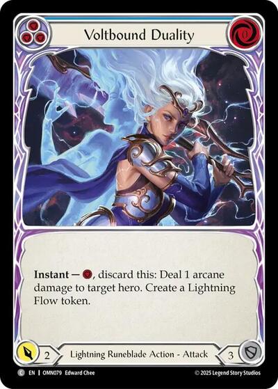 Voltbound Duality (Blue) (Omens of the Third Age) Near Mint Foil