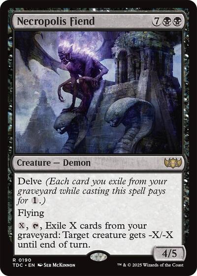 Necropolis Fiend (Commander: Tarkir: Dragonstorm) Near Mint