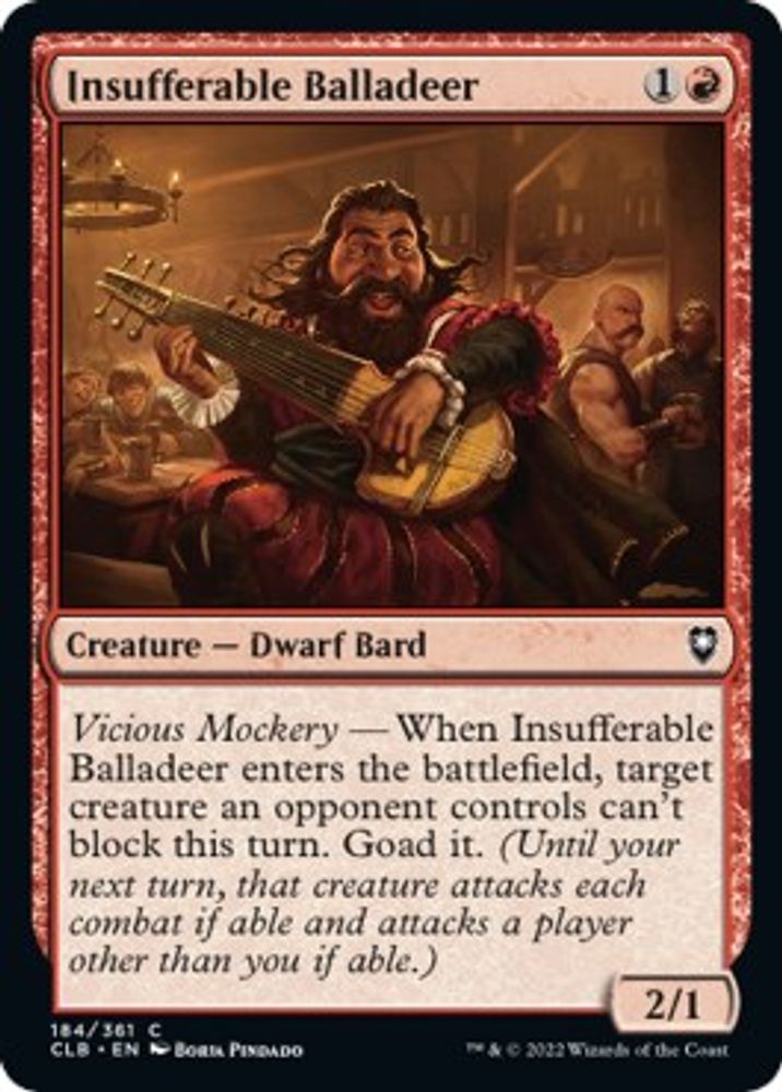 Insufferable Balladeer
