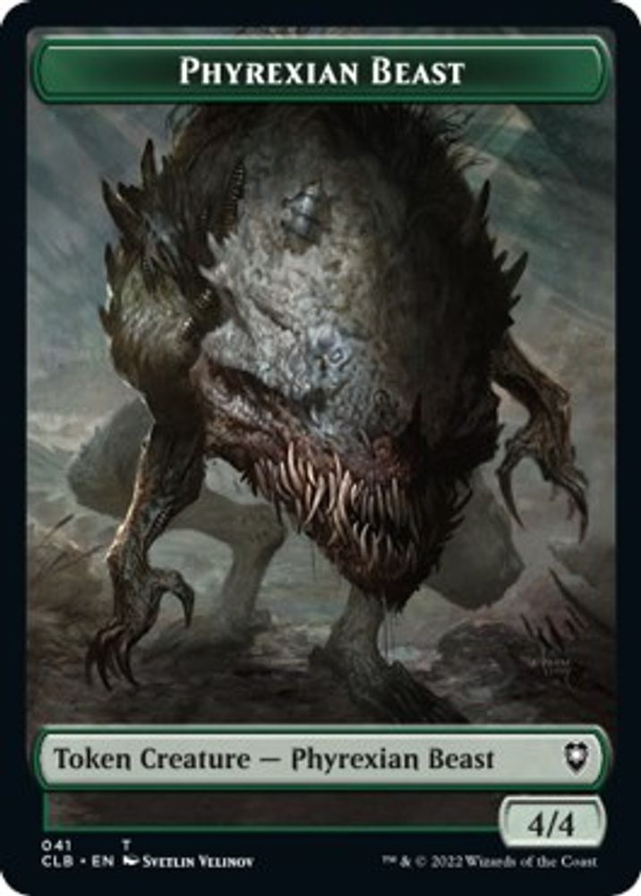 Phyrexian Beast // Wurm Double-Sided Token