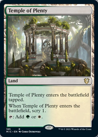 Temple of Plenty (Commander 2021 Midnight Hunt) Near Mint