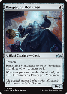 Rampaging Monument (Guilds of Ravnica) Near Mint Foil