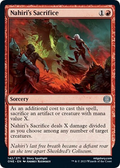 Nahiri's Sacrifice (Phyrexia: All Will Be One) Near Mint Foil