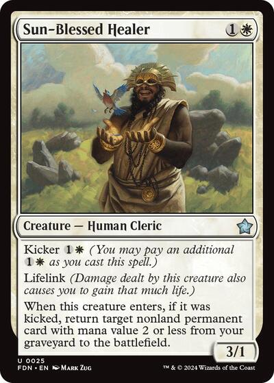 Sun-Blessed Healer (Foundations) Near Mint Foil