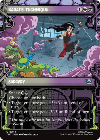 Karai's Technique (Showcase) (Teenage Mutant Ninja Turtles) Near Mint Foil