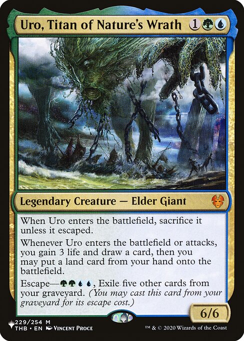 Uro, Titan of Nature's Wrath (The List) Near Mint