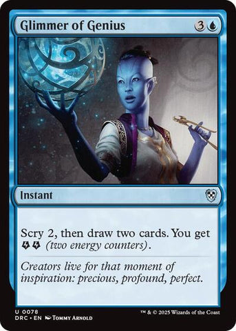 Glimmer of Genius (Commander: Aetherdrift) Near Mint