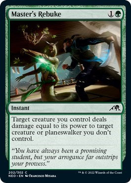 Master's Rebuke (Kamigawa: Neon Dynasty) Near Mint Foil