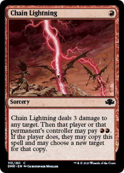 Chain Lightning (Dominaria Remastered) Near Mint Foil