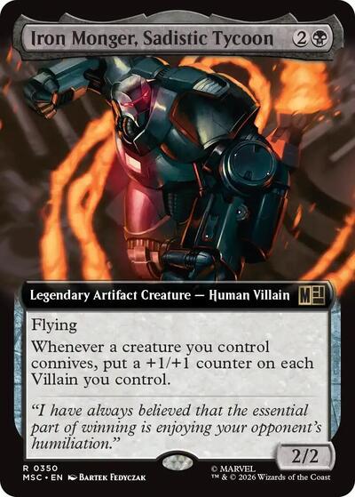 Iron Monger, Sadistic Tycoon (Extended Art) (Commander: Marvel Super Heroes) Near Mint