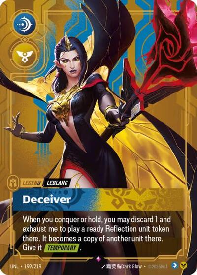 LeBlanc Deceiver (Unleashed) Near Mint Foil