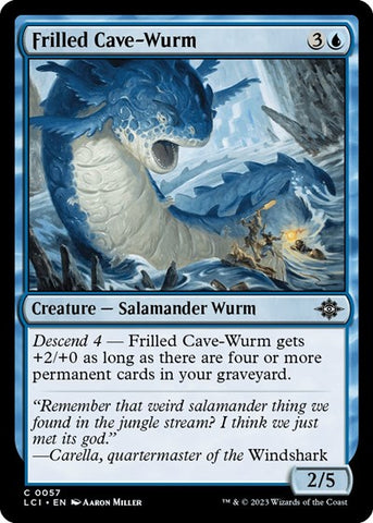 Frilled Cave-Wurm (The Lost Caverns of Ixalan) Near Mint Foil
